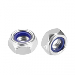 Nyloc Hex Nuts Zinc Plated
